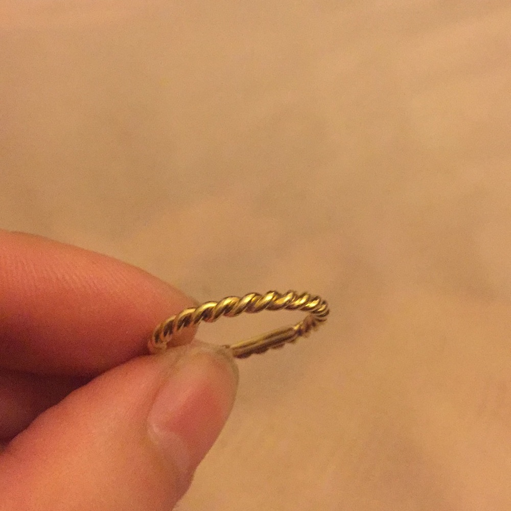 Authentic Tiffany gold twist ring